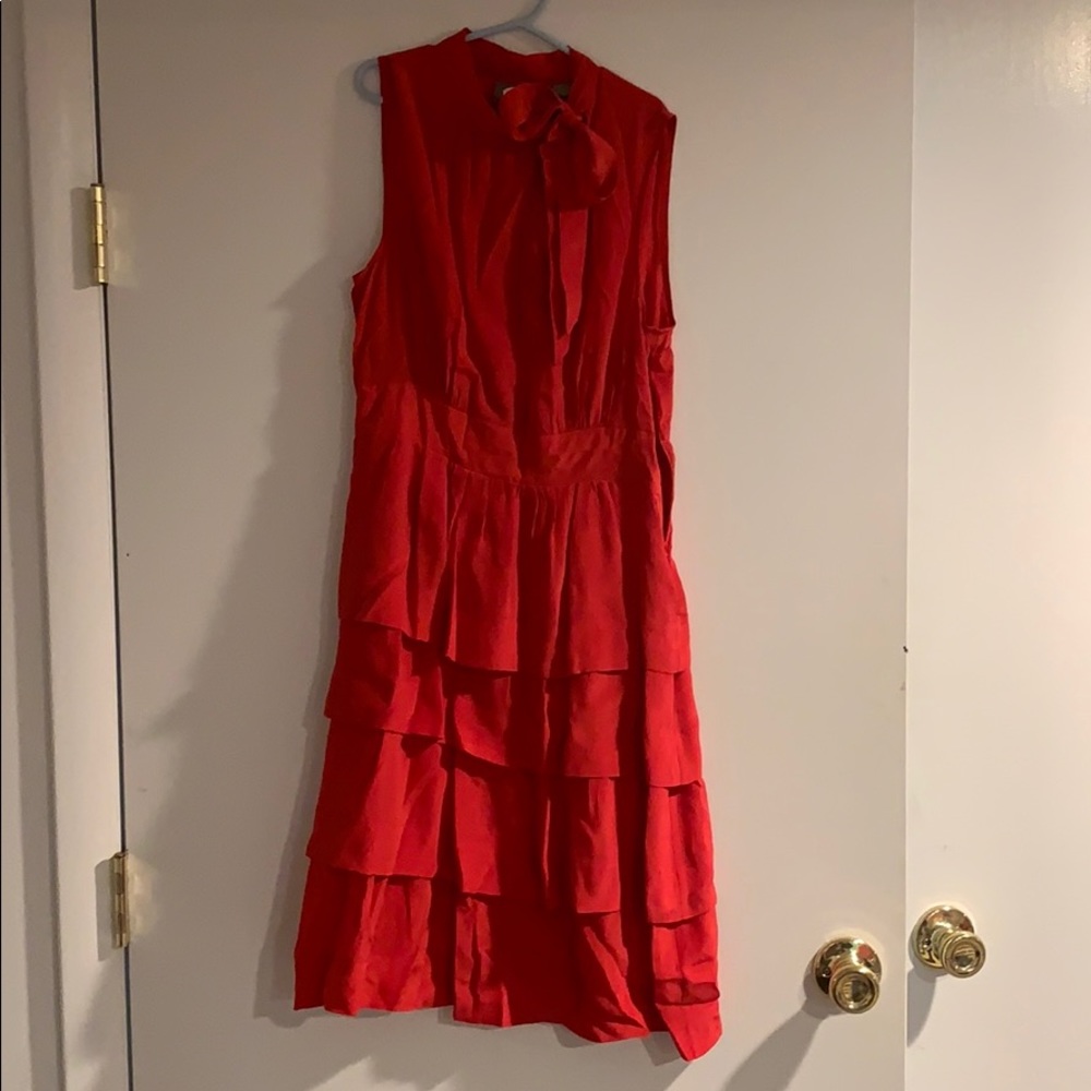 Anthropologie silk cocktail dress